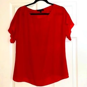 Banana Republic Oversized Red Top Sz Sm / Med